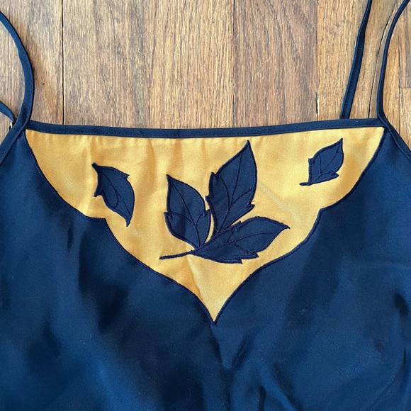 Victoria Secrets Vintage slip dress fall leaves RARE - Picture 4 of 7
